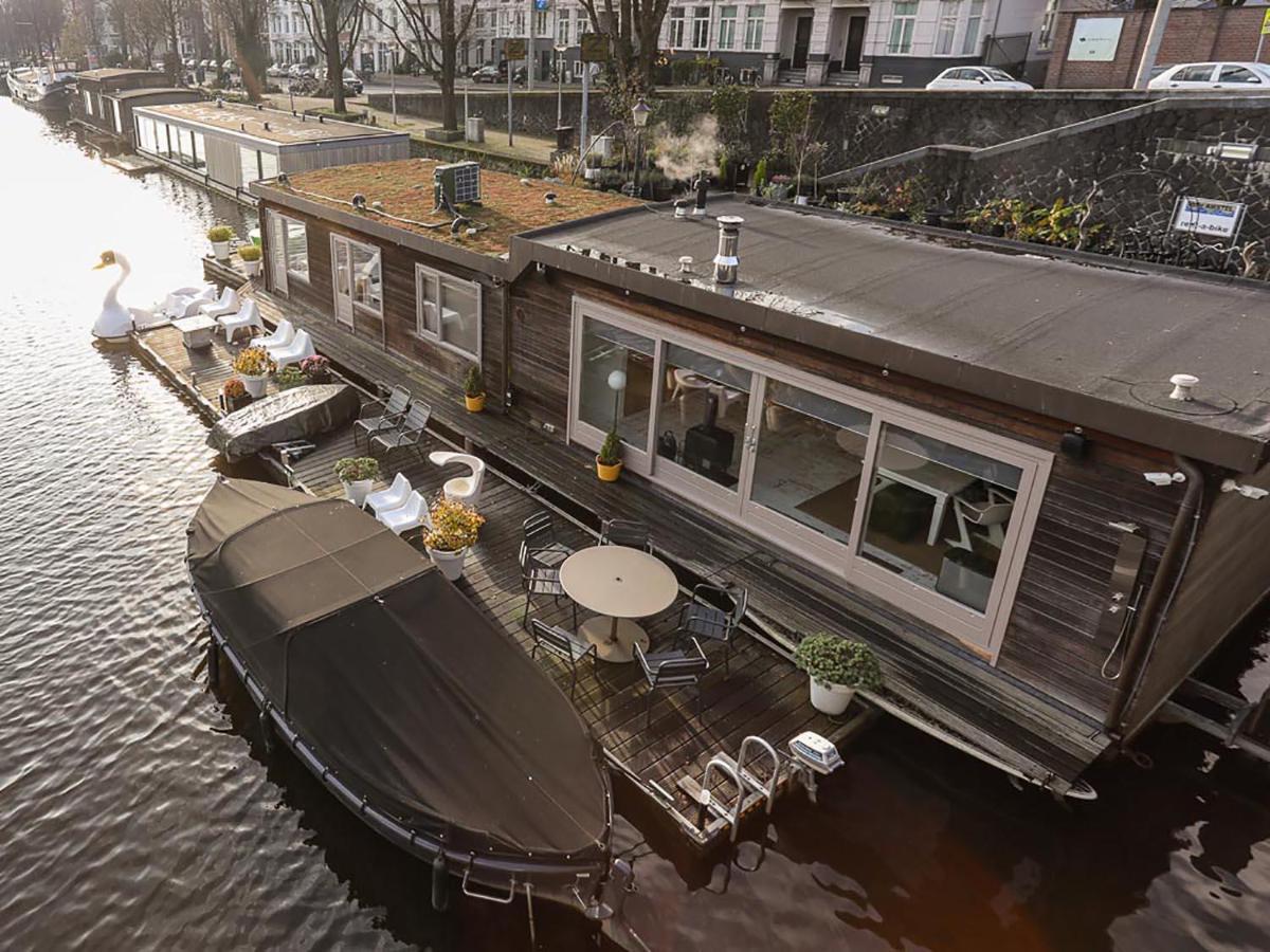 Houseboat Little Amstel Hotell Amsterdam Exteriör bild