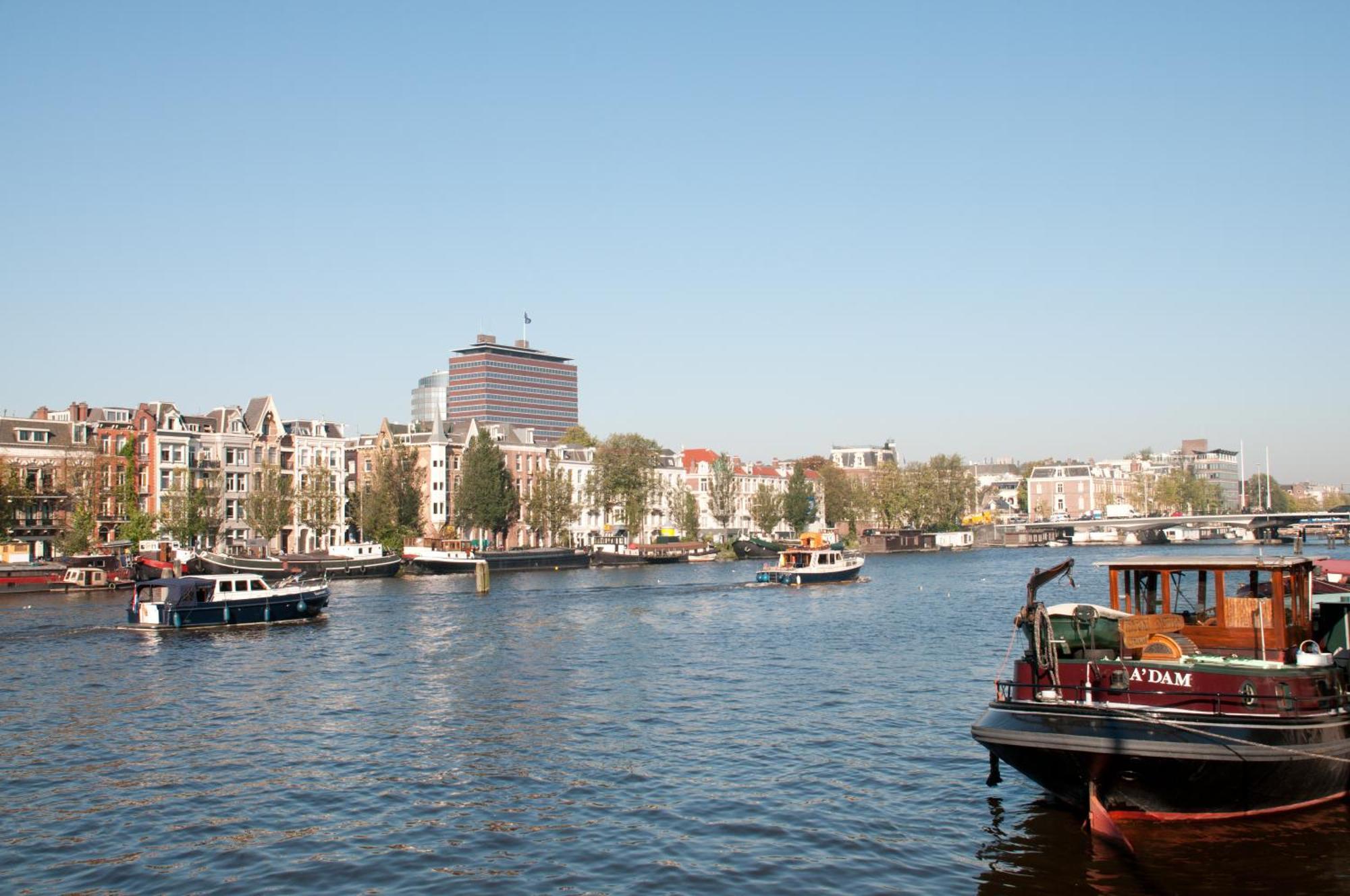 Houseboat Little Amstel Hotell Amsterdam Exteriör bild