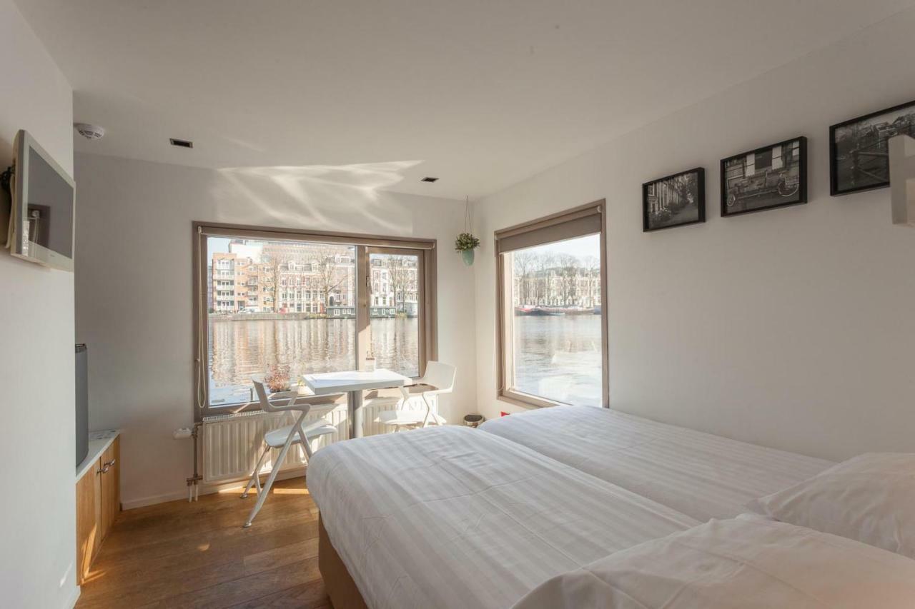 Houseboat Little Amstel Hotell Amsterdam Exteriör bild