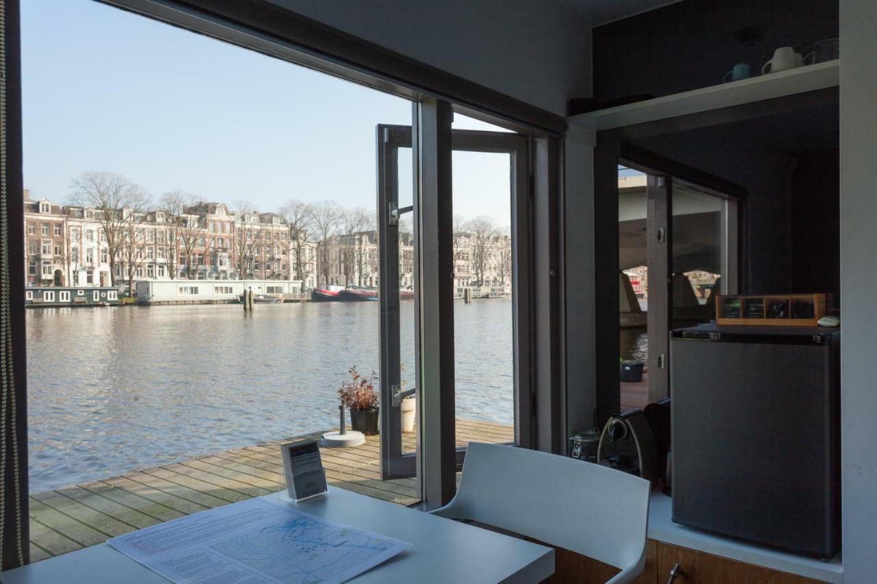 Houseboat Little Amstel Hotell Amsterdam Exteriör bild